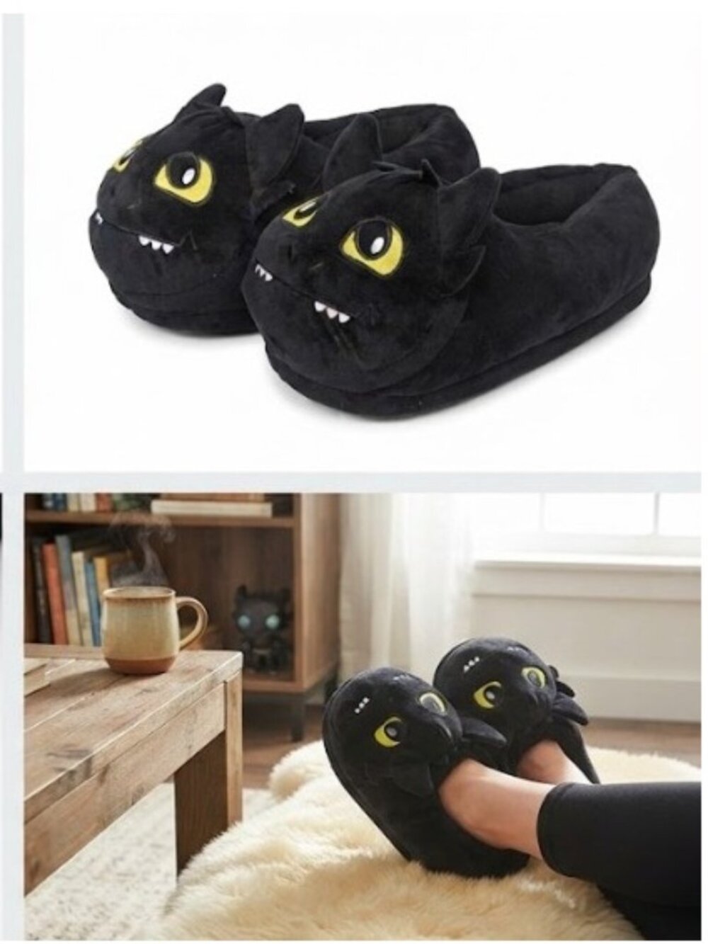 Toothless How to Train Your Dragon Plush Slippers Cosplay House Shoes up to 10.5